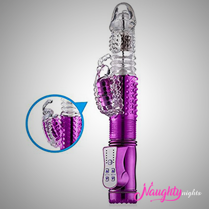 Rechargeable Jack Rabbit Thrusting Dildo Vibrator